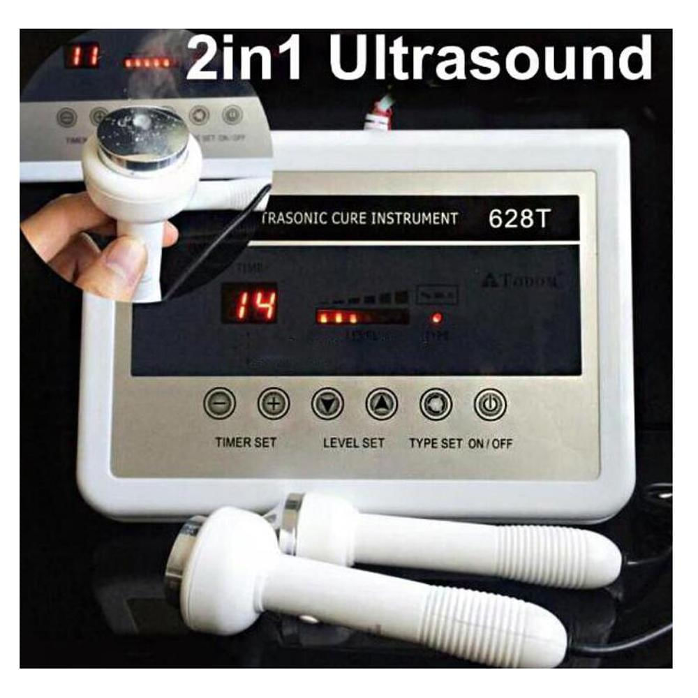 Ultrasonido Corporal 3Mhz 628T 2 Cabezales Cauterizador Masajeador img #2