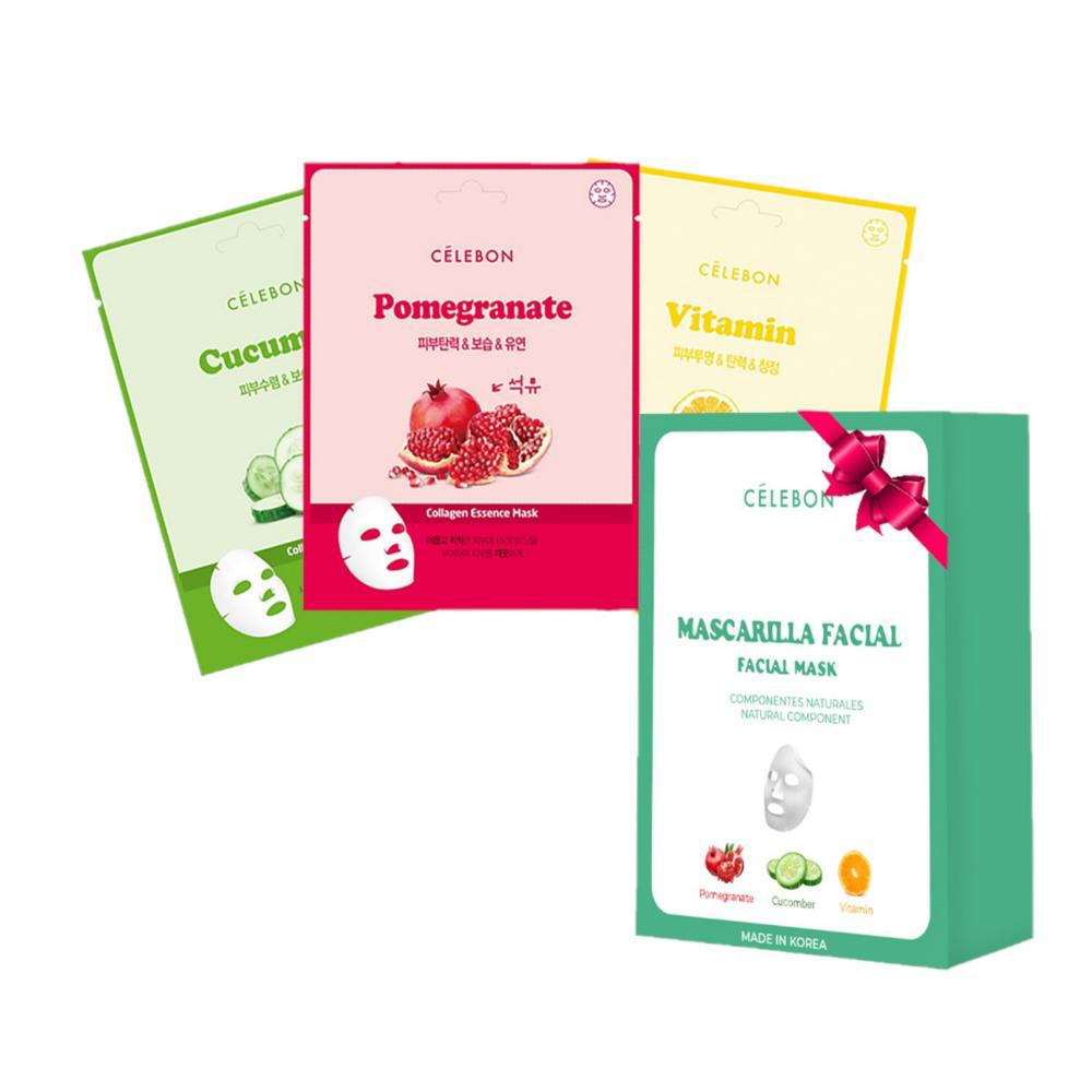 Kit 12 Mascarillas Faciales Colágeno img #1