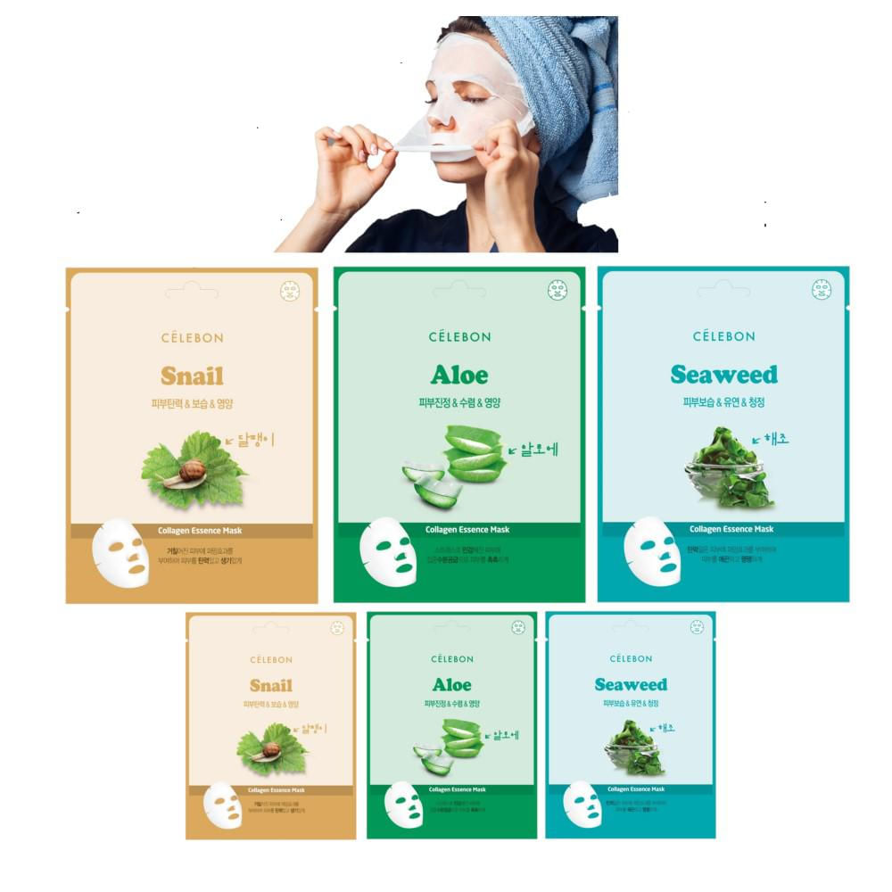 Kit 6 Mascarillas Faciales Colágeno img #1