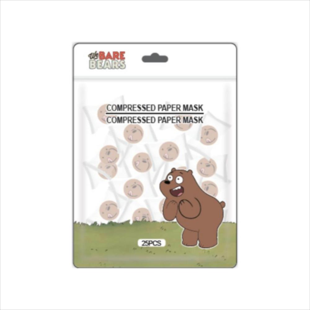 Mascarilla Comprimida Grizzly 25 Pzs V3.0 We Bare Bears img #1