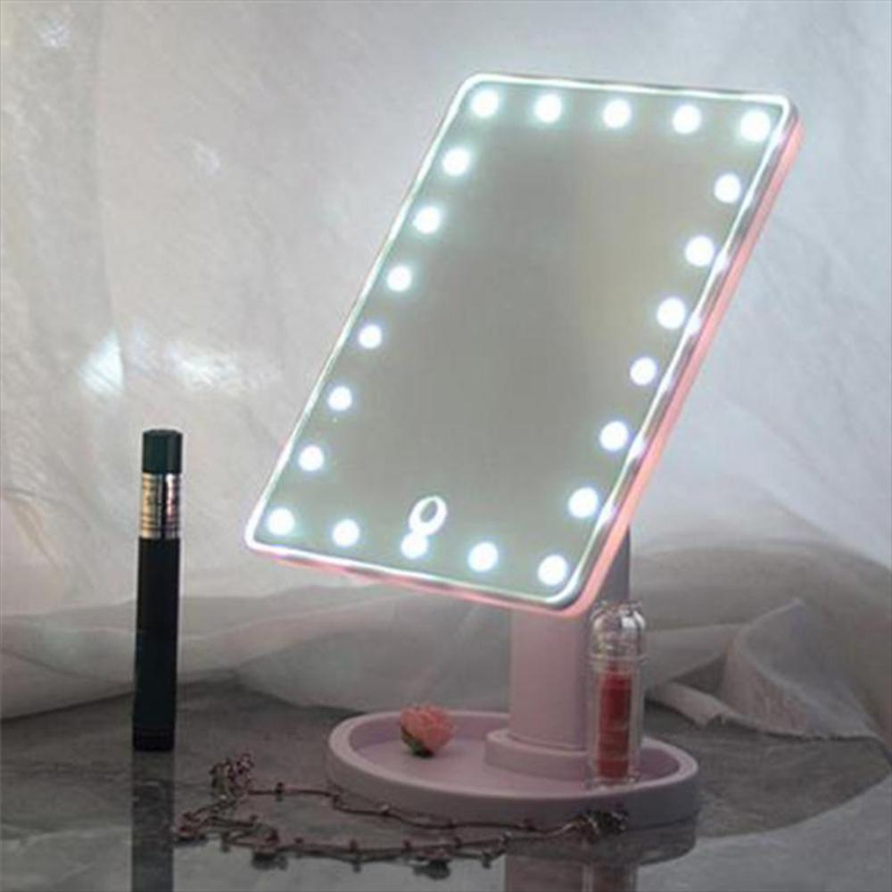 Espejo Para Maquillaje Giratorio Con Luces Led img #2