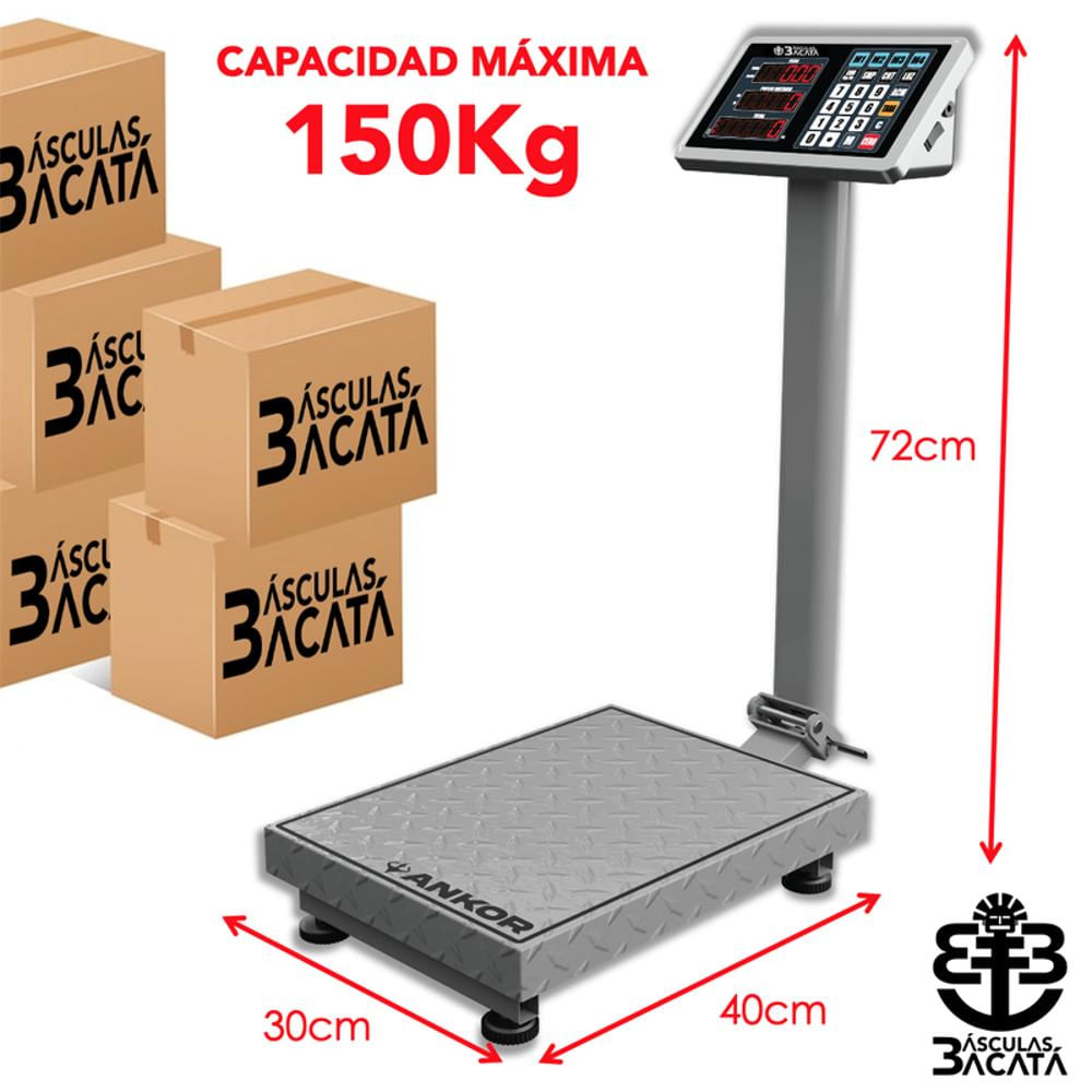 Báscula Balanza Plegable De Piso Pesa Hasta 150Kg Hierro img #2