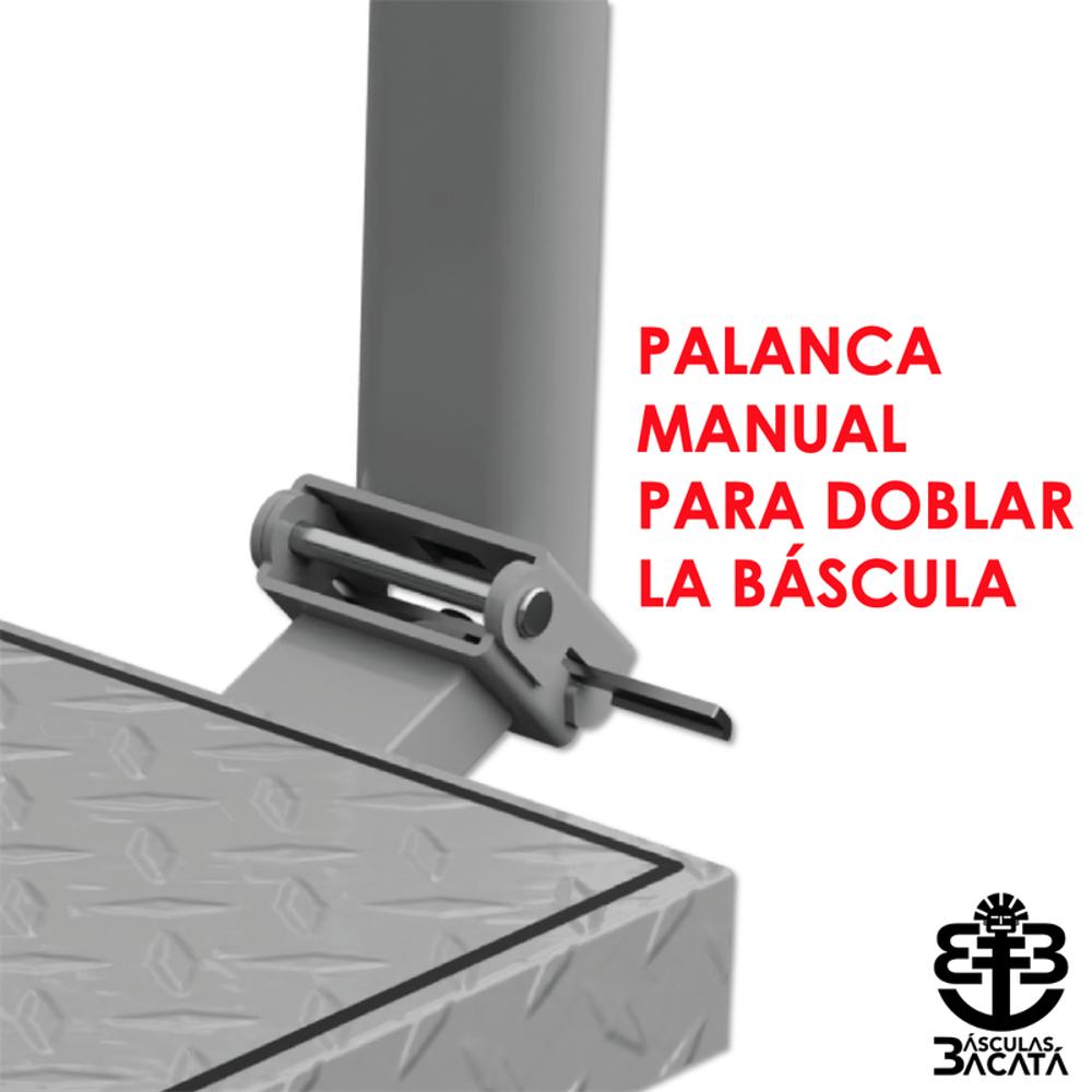 Báscula Balanza Plegable De Piso Pesa Hasta 150Kg Hierro img #4
