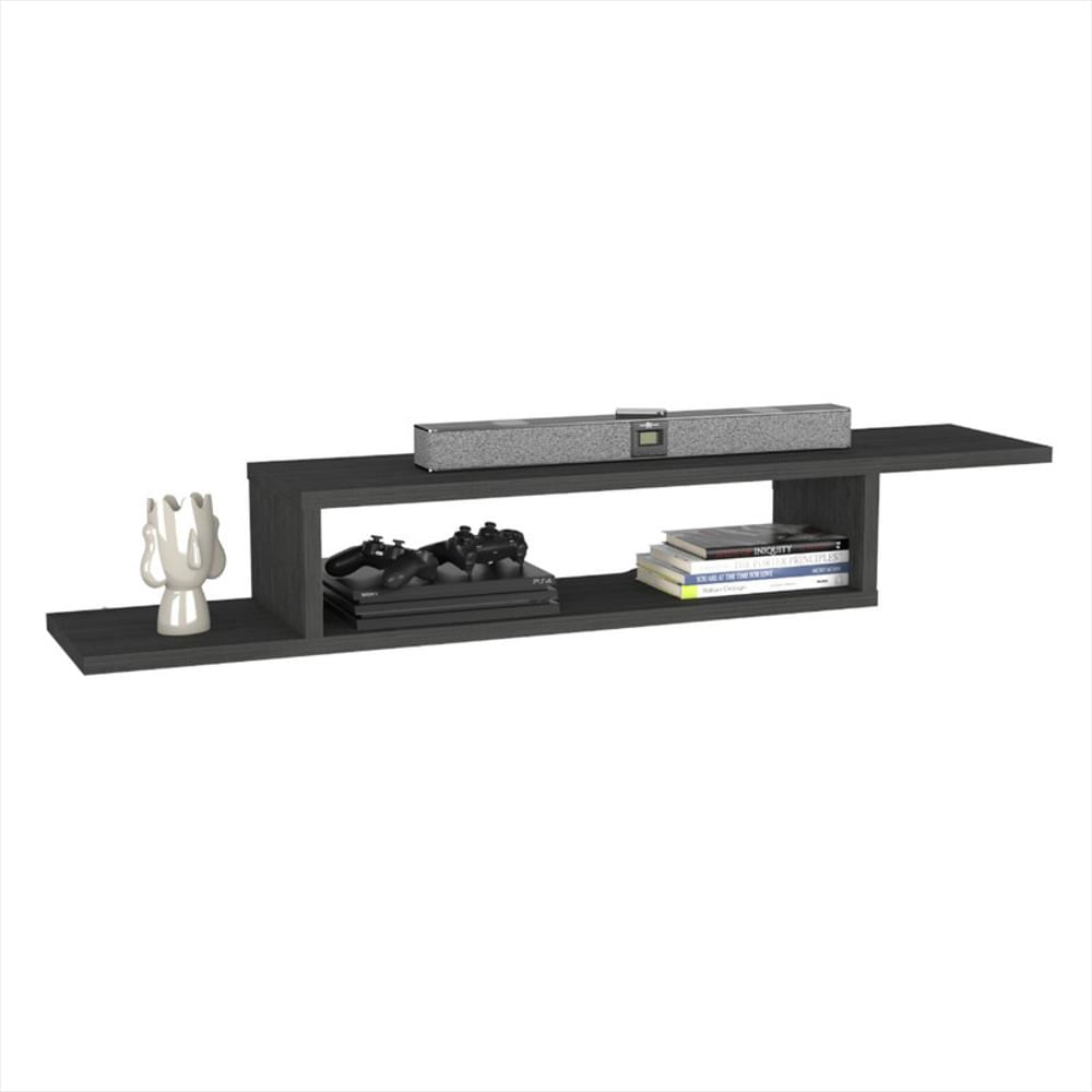 Mesa Para Tv Flotante Dilix, Gris, Con Superficie Para Objetos Decorativos img #3