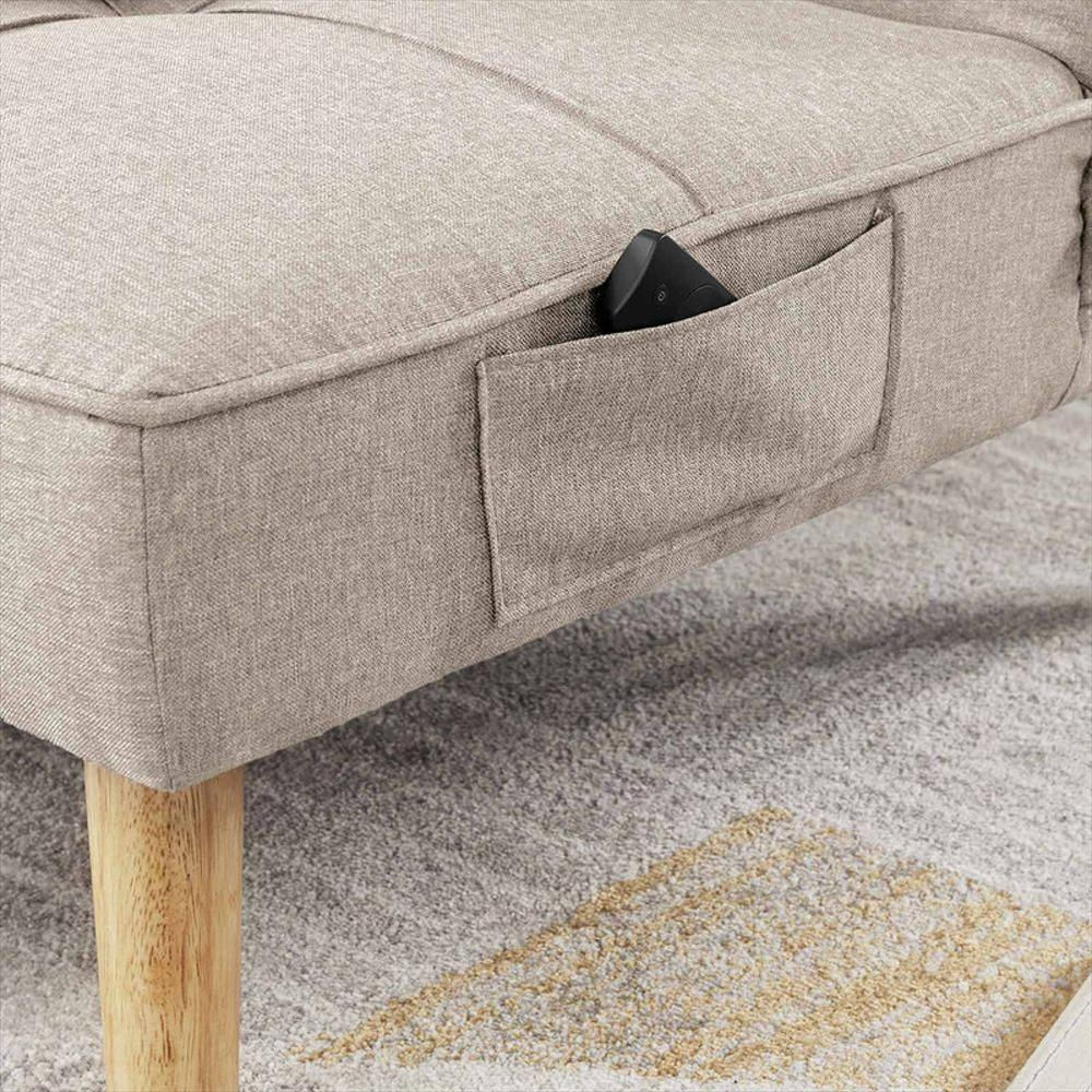 Sofá Cama Galet, Beige, Sillón Reclinable 3 Puestos img #4