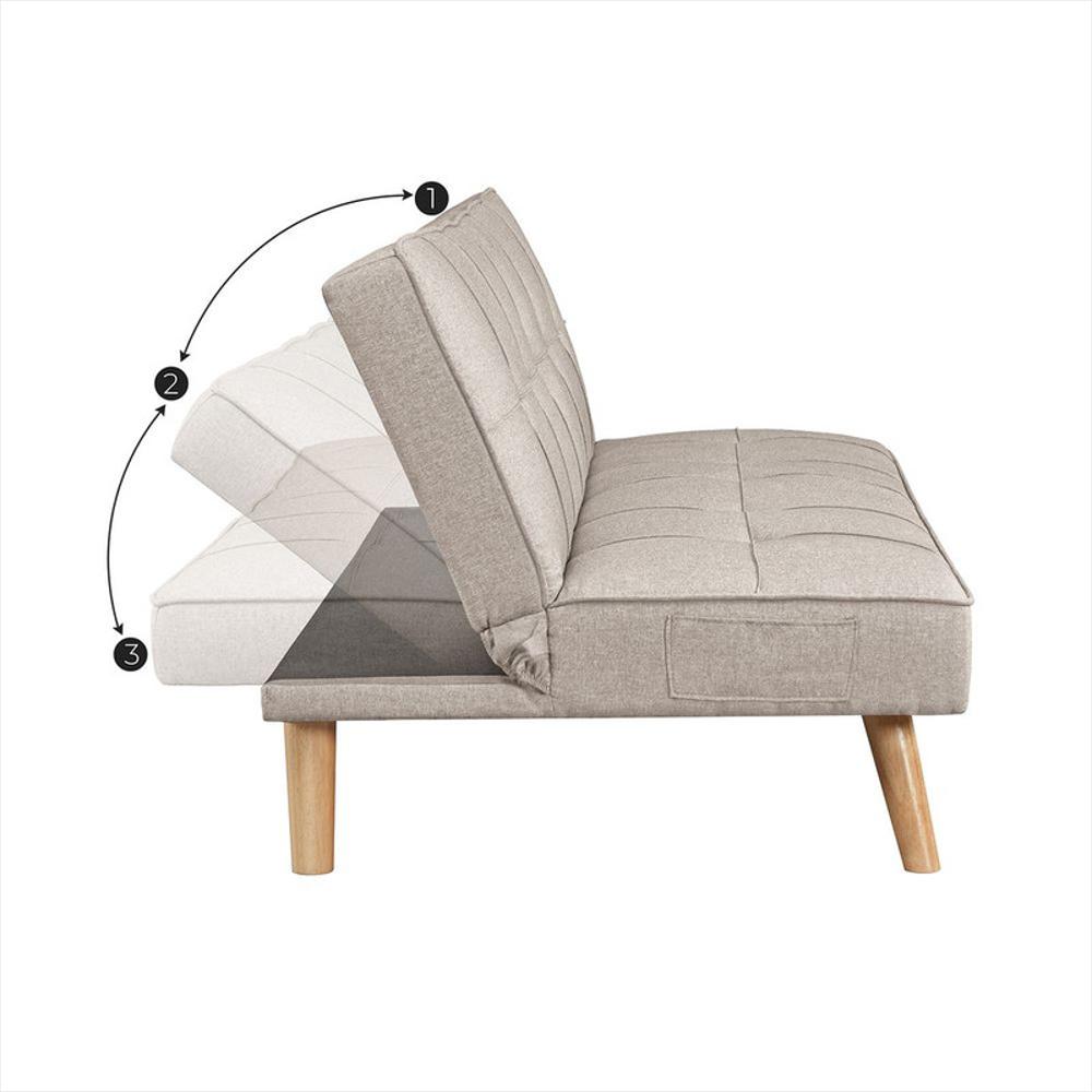 Sofá Cama Galet, Beige, Sillón Reclinable 3 Puestos img #5