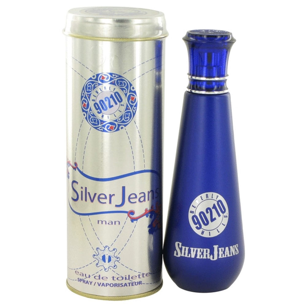Perfume 90210 Beverly Hills Silver Jeans Para Hombre 3.4 Oz img #1