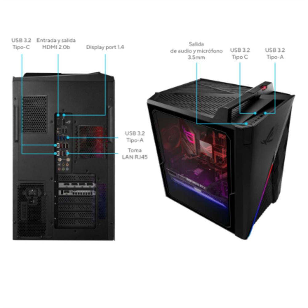 Gaming Desktop Rog Strix G35ca 1390Kf194w Intel Ci9 13900Kf Rtx 4070 16Gb 1Tb Ssd img #2