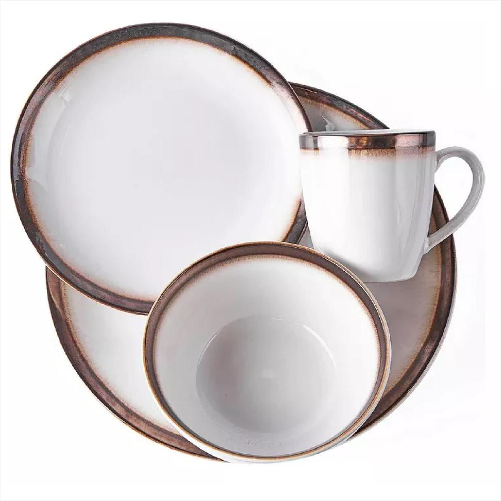 Gibson ® Luna Eclipse Vajilla Completa 4 Personas 16Pz img #2