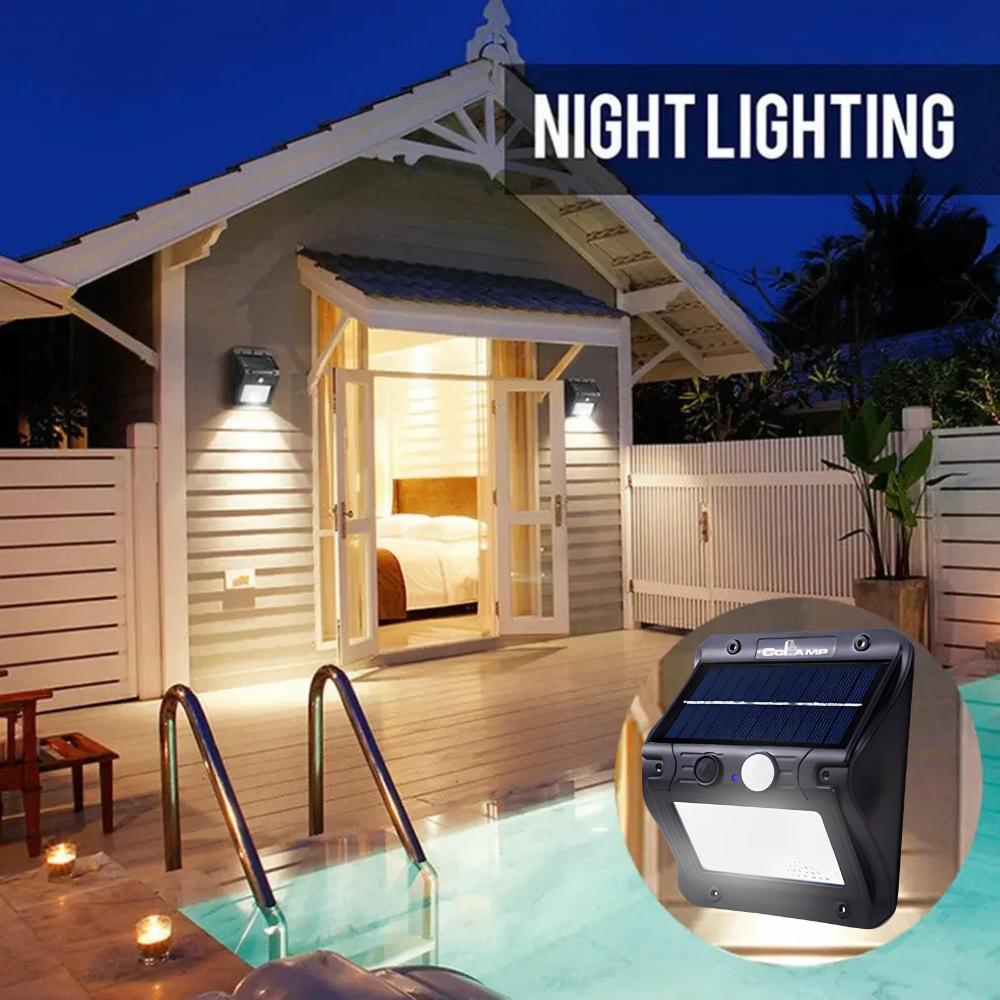 Lámpara Solar Exteriores Con Sensor De Movimiento 4 Unidades Cl 108 img #3