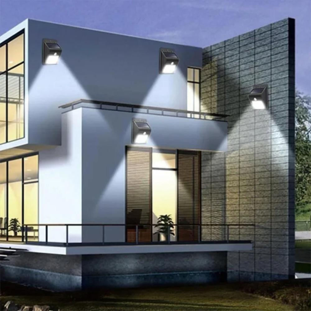 Lámpara Solar Exteriores Con Sensor De Movimiento 4 Unidades Cl 108 img #4