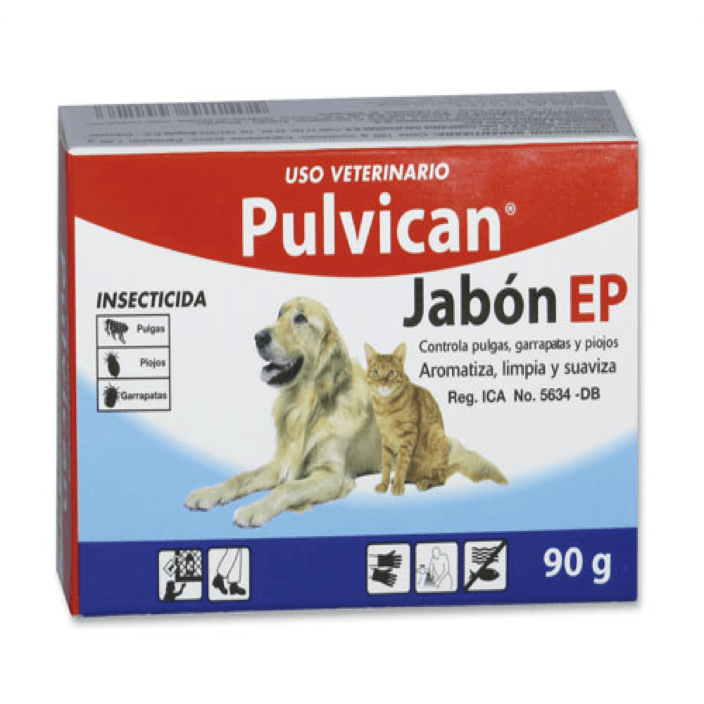 Jabon Antipulgas Pulvican Barra 90G Insecticida img #1