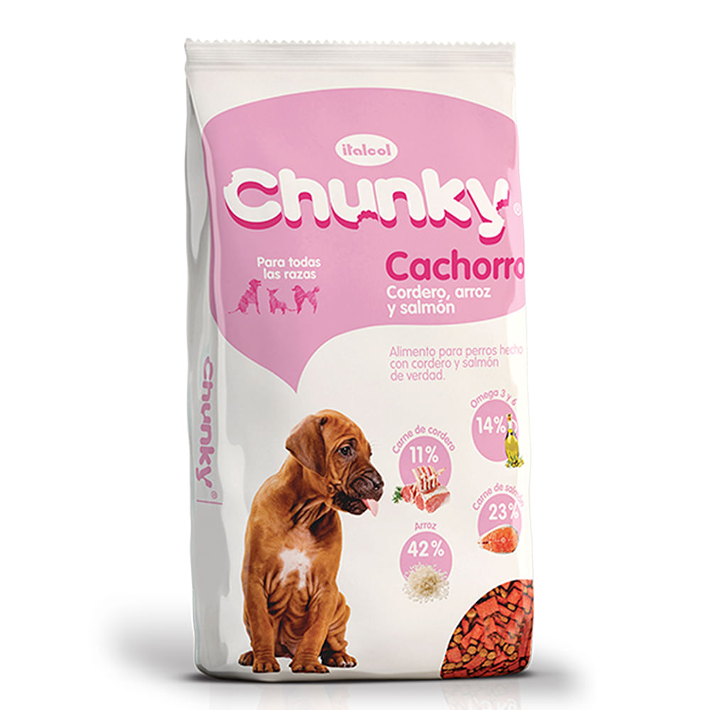 Chunky Cachorro Cordero, Arroz Y Salmon X 1.5 Kg img #1