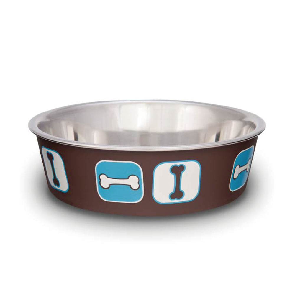 Comedero Acero Coastal Cosmo Medium Café O Azul img #1