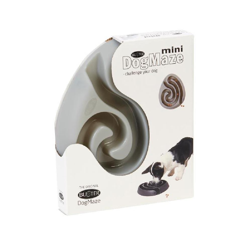 Plato Comedero Laberinto Para Perro Anti Ansiedad Mini Gris img #2