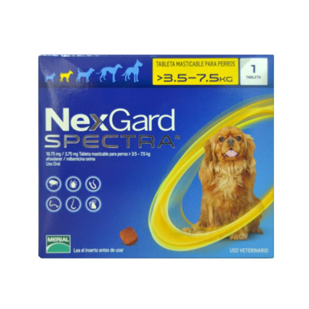 Antipulgas Perros Nexgard Spectra 3.5 7.5 Talla S img #1