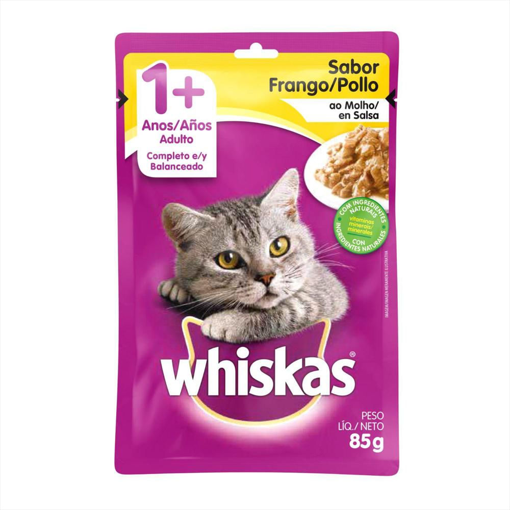 Comida Para Gato Whiskas Bulto Carne 9Kg + Comida Húmeda img #3