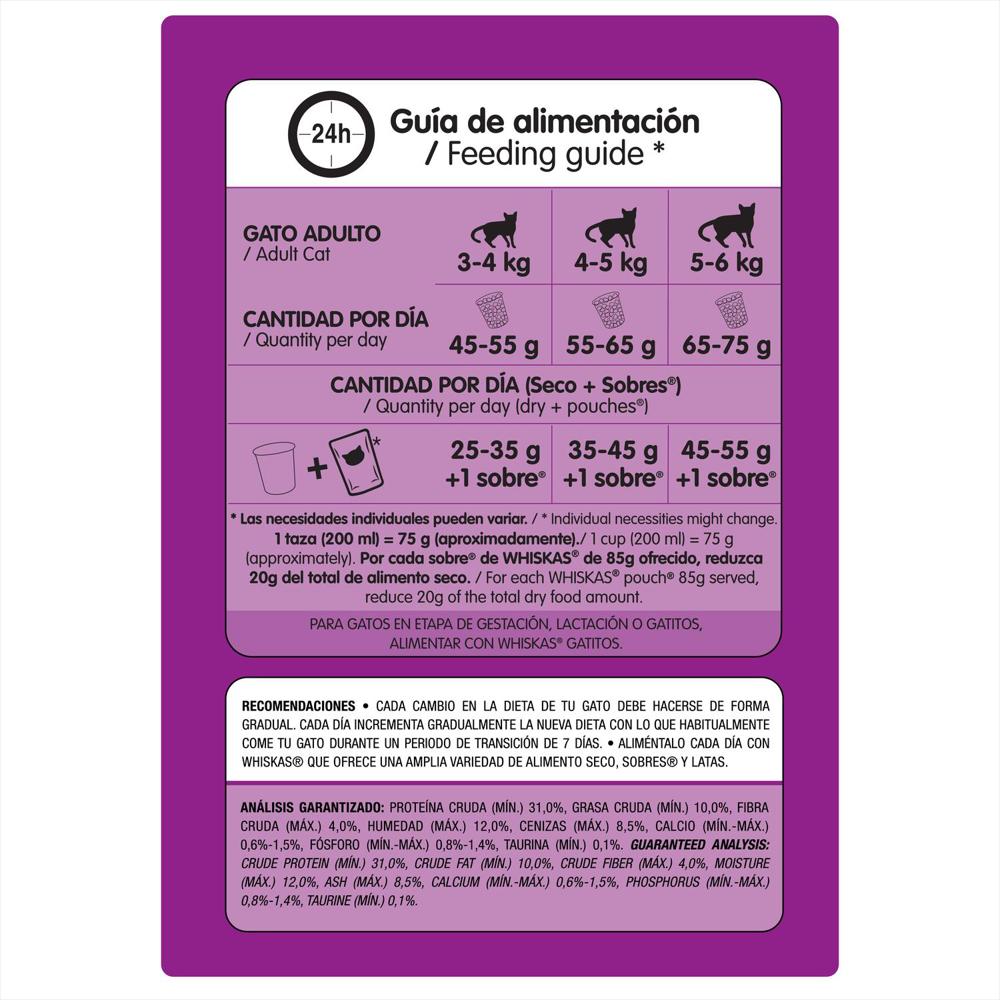 Comida Para Gato Whiskas 2 Bultos Sabor Carne 9Kg C/U img #5