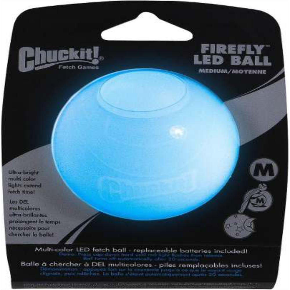 Juguete Perros Chuckit Firefly Led Luminosa Bateria Medium img #1