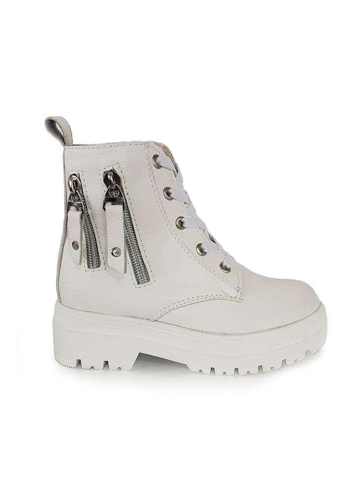 Bota Fashion Mary Cordón Para Niña Titinos Blanco img #1