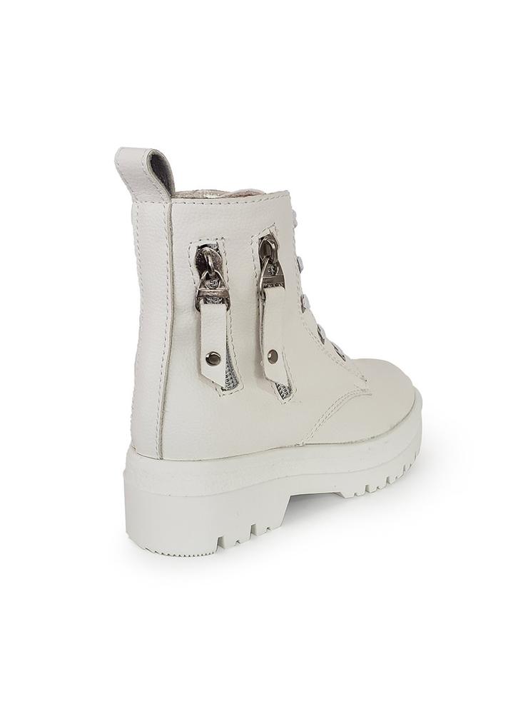 Bota Fashion Mary Cordón Para Niña Titinos Blanco img #4