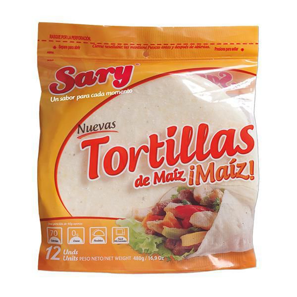 TORTILLAS DE MAIZ SARY 480  gr img #1