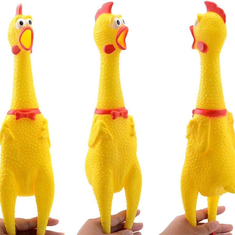 Juguete Pollo Chillón Hule Goma Pequeño img #4