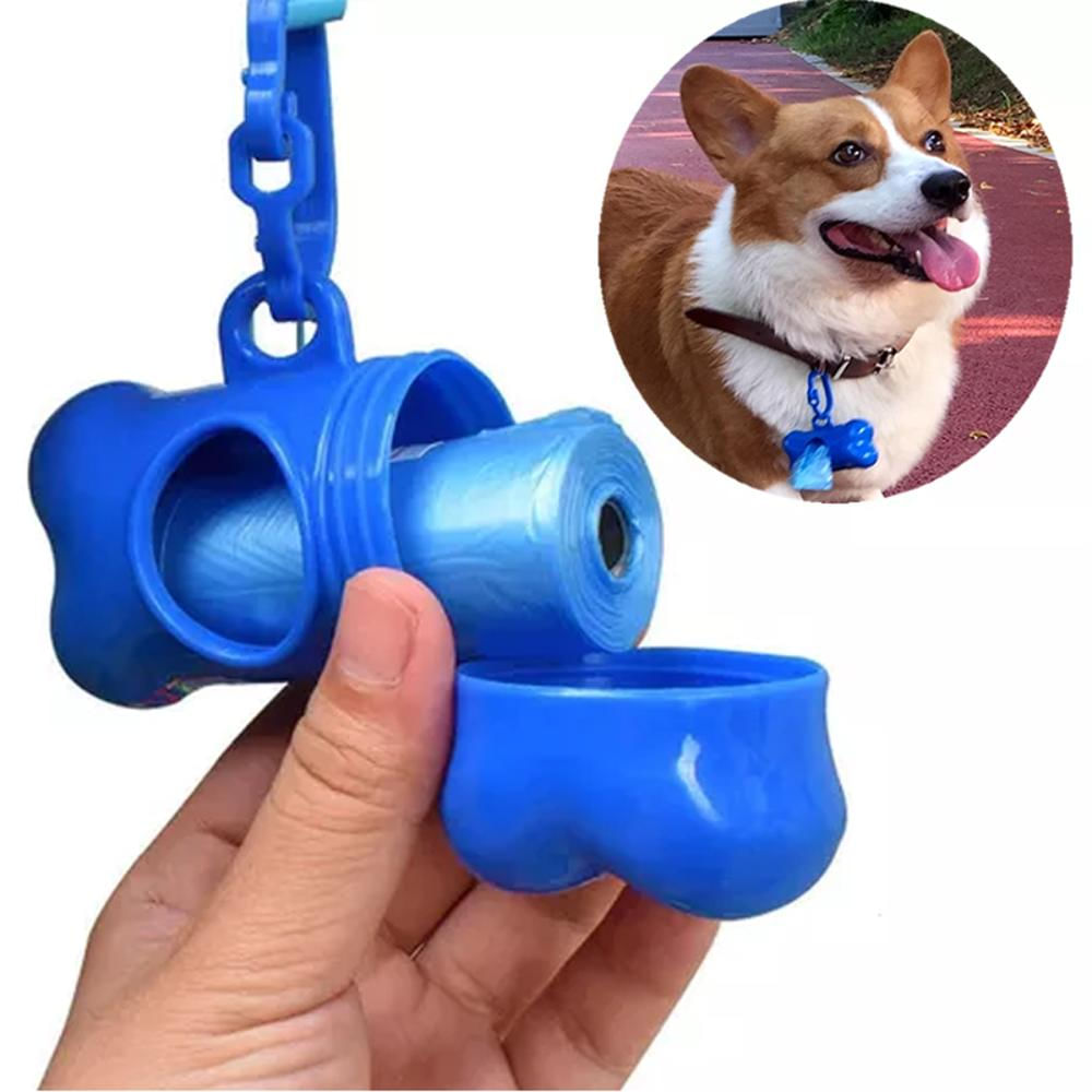 Dispensador Porta Bolsa Popo Perro Gato Mascotas + 2 Rollos img #2