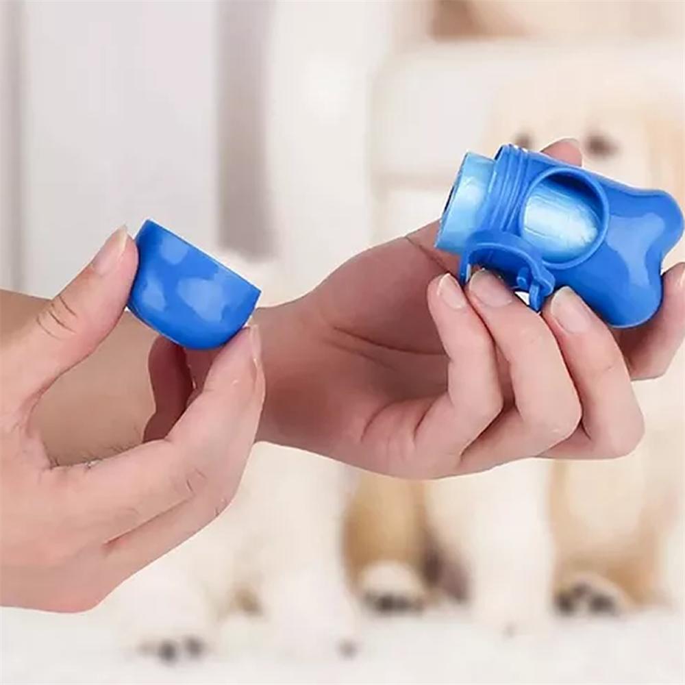 Dispensador Porta Bolsa Popo Perro Gato Mascotas + 2 Rollos img #3