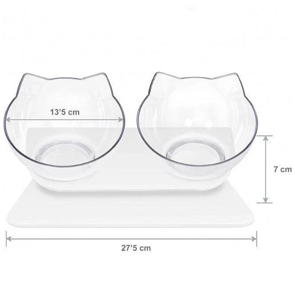 Comedero Bebedero Doble Mascotas Anti Reflujo Elevado img #3