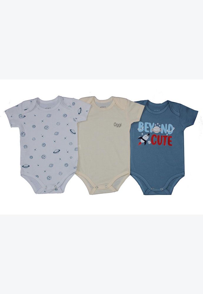 Set X 3 Bodys Rib Bebe OGGI  071340 img #1