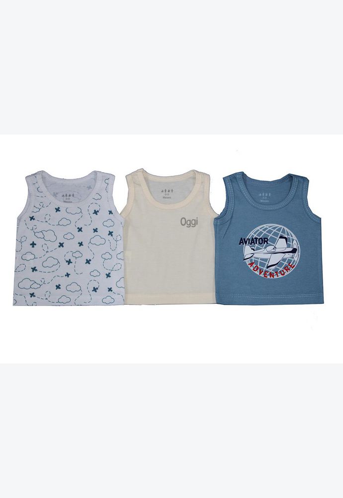 Set X 3 Camisillas Rib Bebe OGGI  071338 img #1