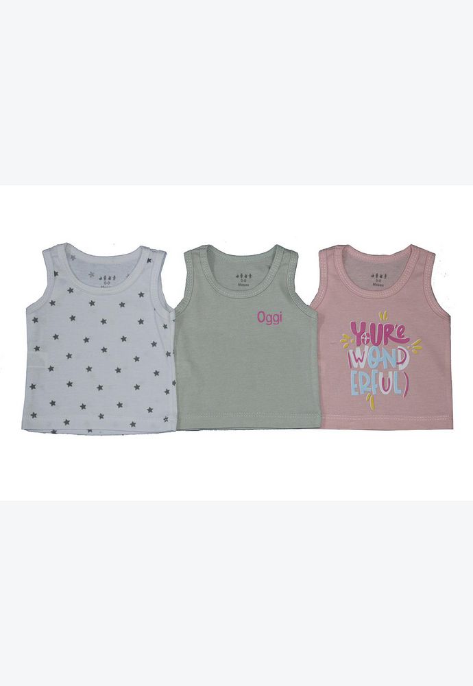 Set X 3 Camisillas Rib Beba OGGI  071339 img #1