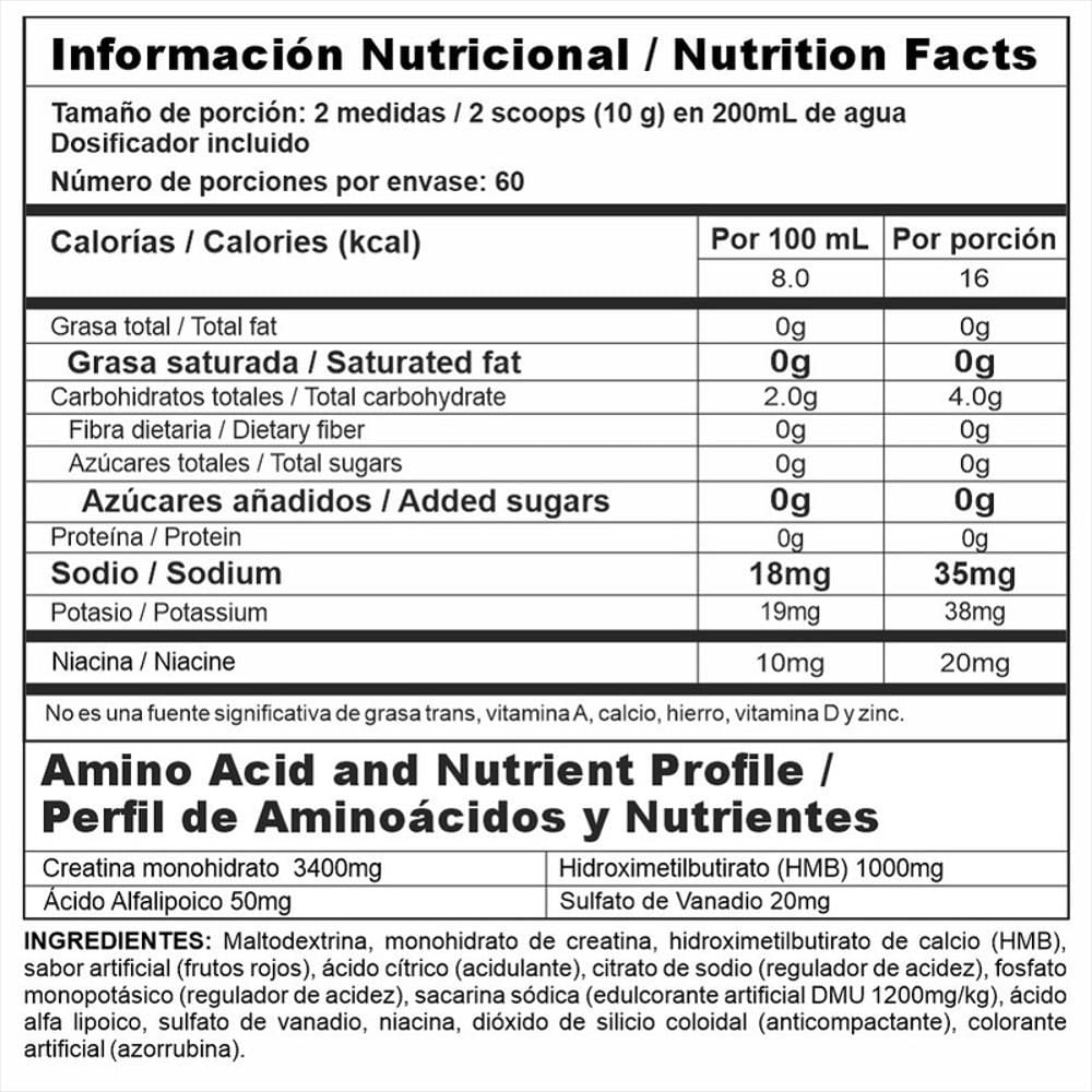 Combo Proteina Bipro Classic Chocolate 2 Lb + Creatina Crea Stack 1.3 Lb img #3