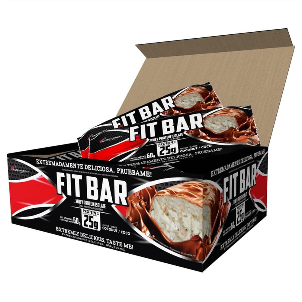 Fit Bar Coco 720 G Barra De Proteina + Snack img #1