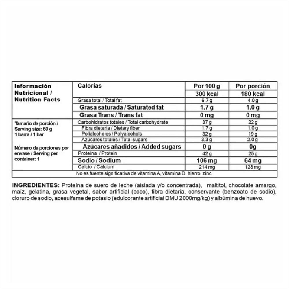 Fit Bar Coco 720 G Barra De Proteina + Snack img #2