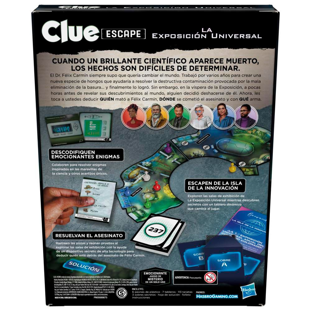 Juego de Mesa Clue Escape La Exposición Universal HASBRO GAMING img #4
