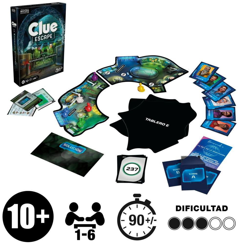 Juego de Mesa Clue Escape La Exposición Universal HASBRO GAMING img #6