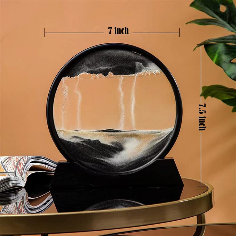 Cuadro De Arte De Arena Móvil Cinético Paisaje De Arena 3D img #3