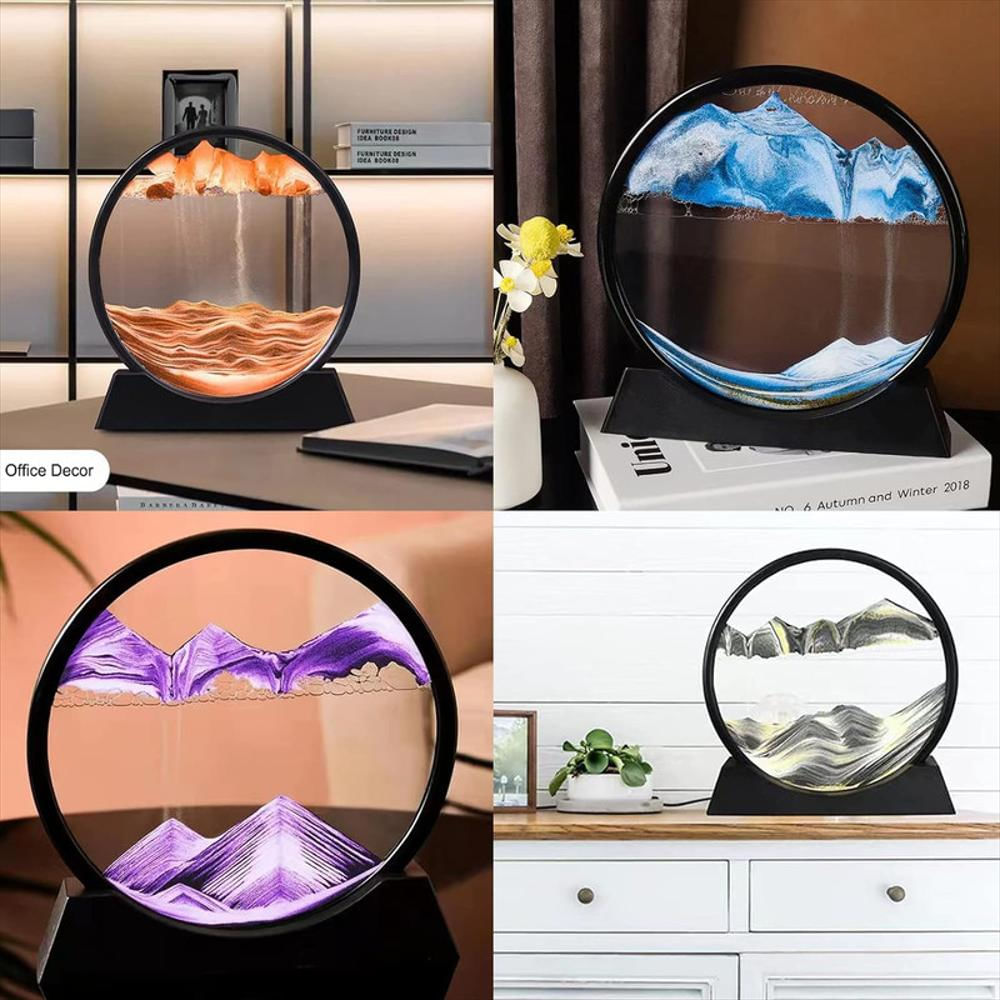 Cuadro De Arte De Arena Móvil Cinético Paisaje De Arena 3D img #4