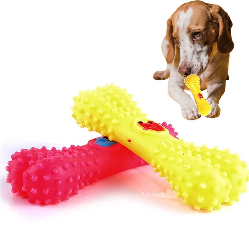 Juguete Perro Rasca Encías Interactivo Limpieza Dental Color Verde img #4