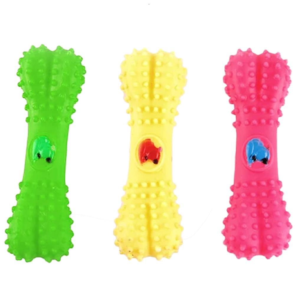 Juguete Perro Rasca Encías Interactivo Limpieza Dental Color Verde img #5