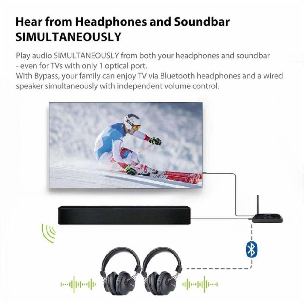 Transmisor Y Receptor Bluetooth Para 2 Auriculares img #3