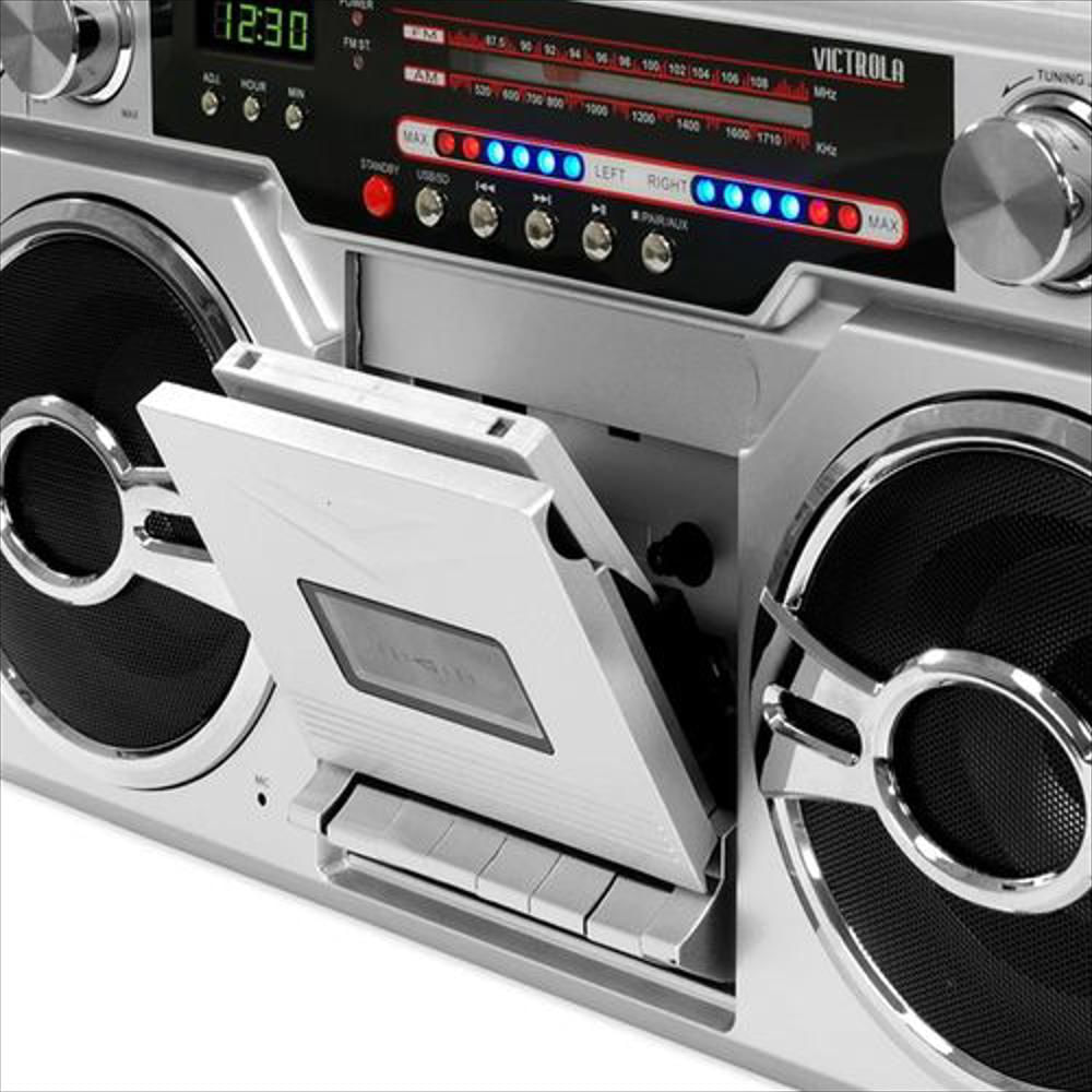 Parlante Reproductor Bluetooth Victrola Radio Vbb 10Slv Lat img #2