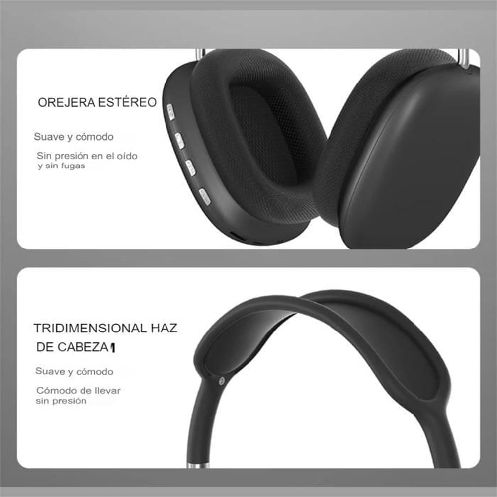 Audifonos Inalambricos Bluetooth Over Ear Diadema Estereo P9 Verde img #5