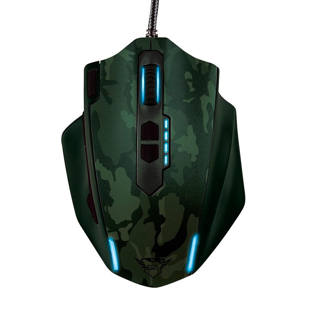 Mouse Gamer Trust Gxt 155C Alambrico Usb Verde Camuflado img #2