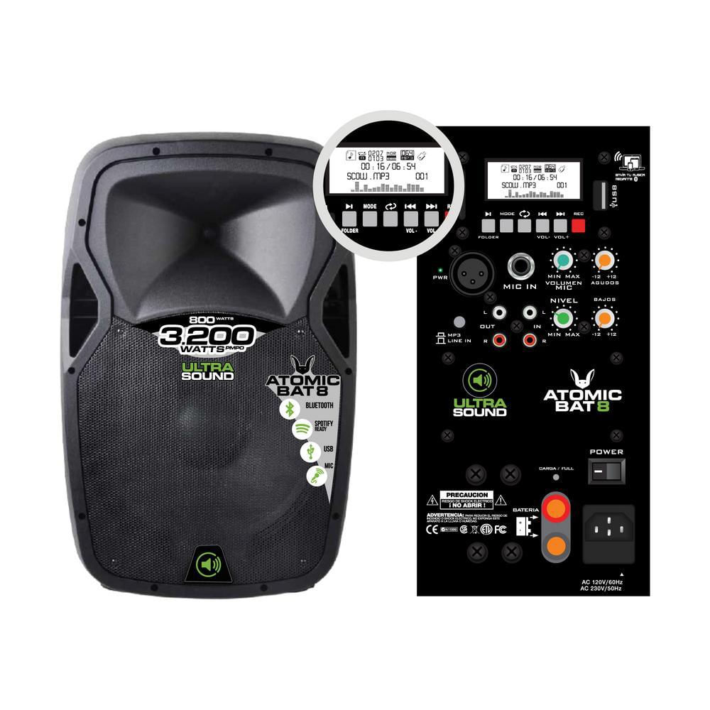 Cabina Recargable Atomic Bat 8 90W Ultra Sound img #6