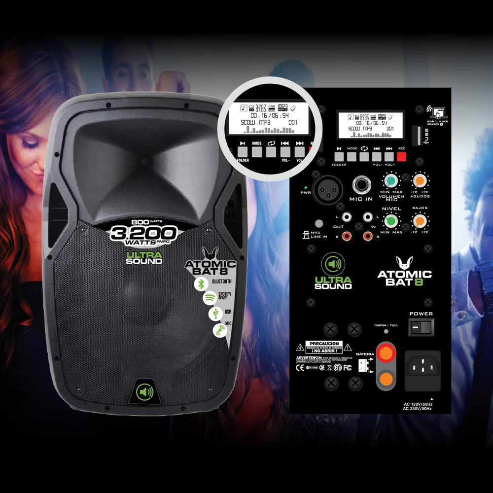 Cabina Recargable Atomic Bat 8 90W Ultra Sound img #4