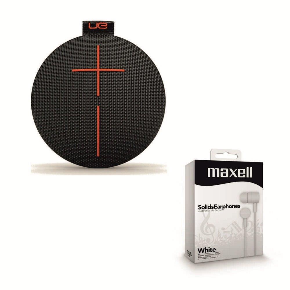 Parlante Portatil Ue Roll 2 Negro Flotador + Audifono Blanco img #1