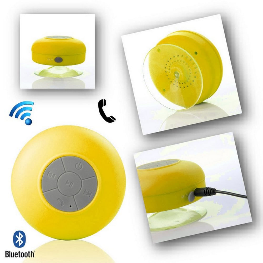 Parlante Portatil Bluetooth Resistente Al Agua Amarillo img #3